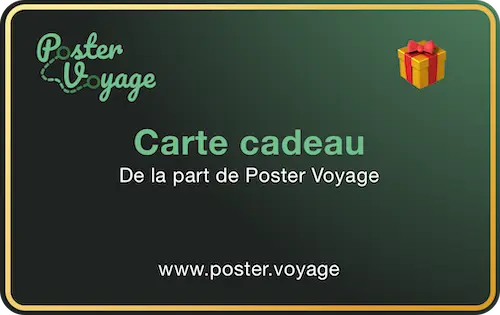 Carte cadeau Poster Voyage